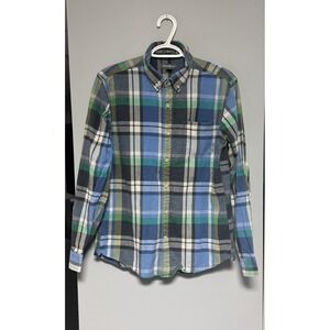 Eddie Bauer Flannel‎ Men's Long Sleeve Large  Shirt Classic Fit Plaid Medium